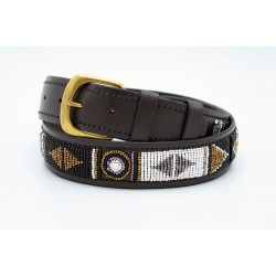 Tana Beaded Leather Belt