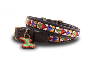 Beautiful beaded dog collars.