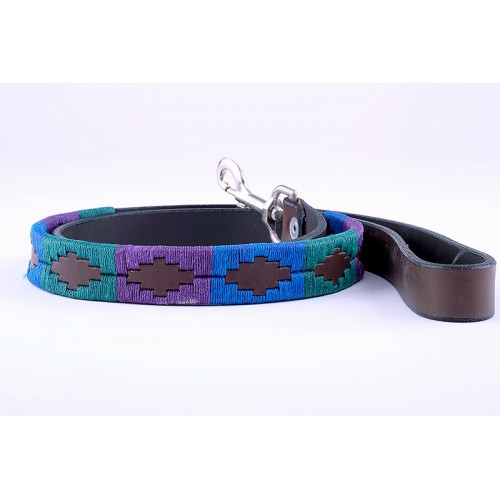 Royal Scottish Leather Embroidered Dog Lead
