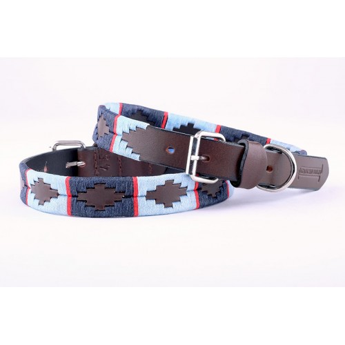Whistler Embroidered Leather Dog Collar