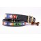 Jambo Beaded Leather Dog Collar