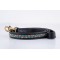 Kabaka Sky Leather Beaded Dog Lead