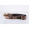 Samburu Tan Leather Embroidered Luxury Dog Lead