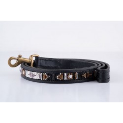 Tana Luxury Beaded Leather Dog Lead