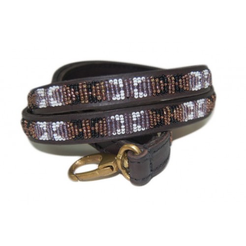 Malindi Beaded Leather Lead